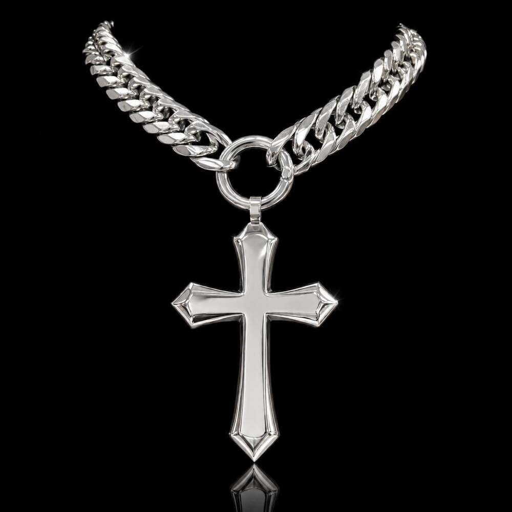 Title Chunky Silver Stainless Steel Ccba